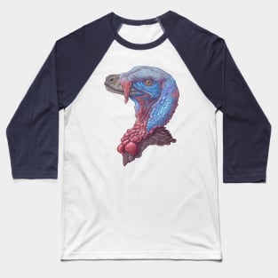 Murder Turkey (Velociraptor mongoliensis) Baseball T-Shirt